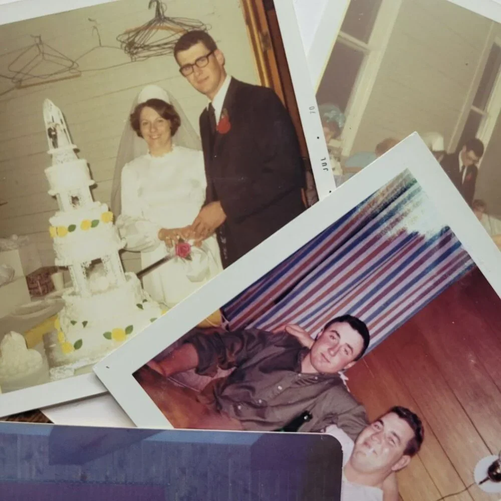 Lot of 6 Vintage Photographs Ephemera Wedding 1960s 1970s Color Pictures‎